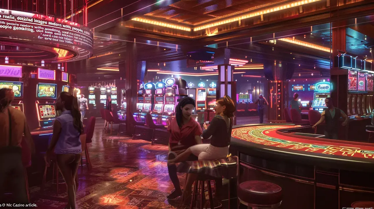 Premium casino gaming floor environment for Irish players